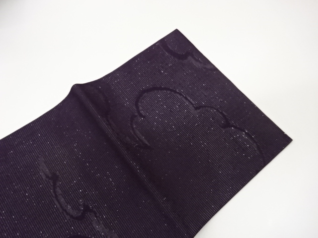  絽雲模様織出し名古屋帯